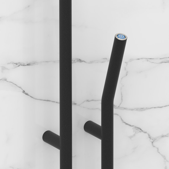 Полотенцесушитель электрический Сунержа Локон П2 100x1600 мм 15-0887-1612 R, тёмный титан муар - фото 3