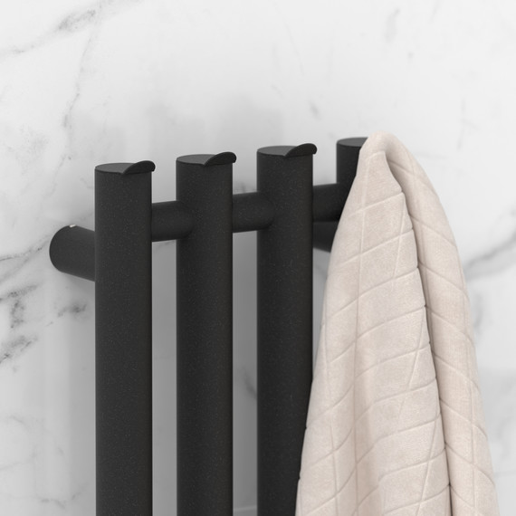 Полотенцесушитель электрический Сунержа Кантата 4.0 П4 150x1200 мм 15-0885-1259 R, тёмный титан муар - фото 3