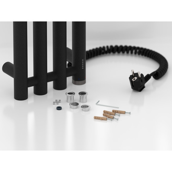 Полотенцесушитель электрический Сунержа Кантата 4.0 П4 150x1500 мм 15-0885-1559 R, тёмный титан муар - фото 4