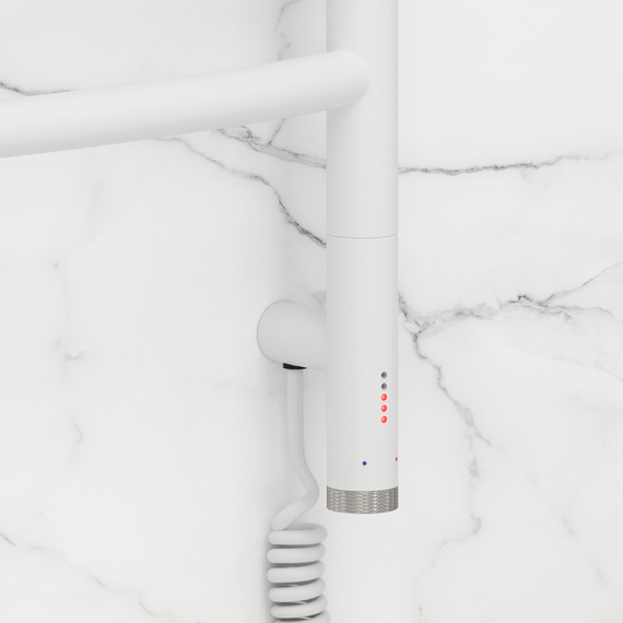 Полотенцесушитель электрический Сунержа Галант 3.1 П6 600x920 мм 30-6001-8060 R, белый матовый - фото 3