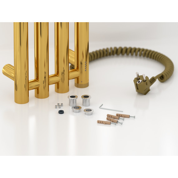 Полотенцесушитель электрический Сунержа Кантата 4.0 П4 150x1200 мм 03-0885-1259 R, золото - фото 4