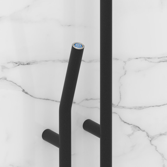 Полотенцесушитель электрический Сунержа Локон П2 100x1600 мм 15-0888-1612 L, тёмный титан муар - фото 3