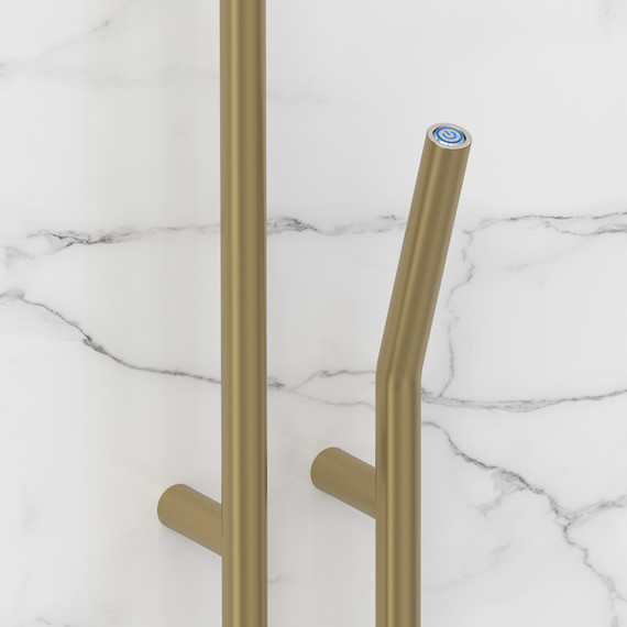 Полотенцесушитель электрический Сунержа Локон П2 100x1600 мм 32-0887-1612 R, золотой шёлк - фото 3