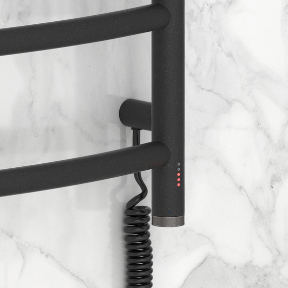 Полотенцесушитель электрический Сунержа Галант 4.0 П4 500x500 мм 15-0831-5050 R, тёмный титан муар - фото 3