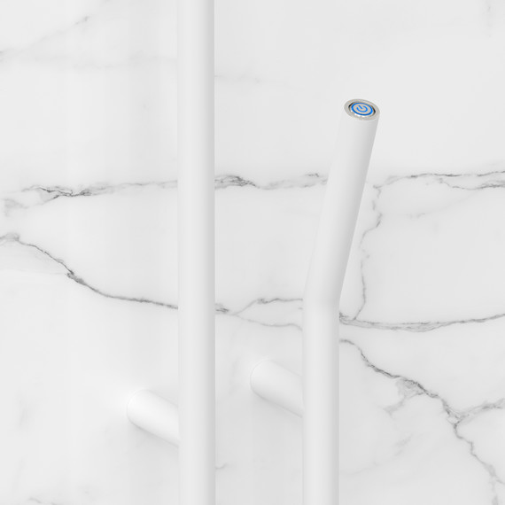 Полотенцесушитель электрический Сунержа Локон П2 100x1600 мм 30-0887-1612 R, белый матовый - фото 3