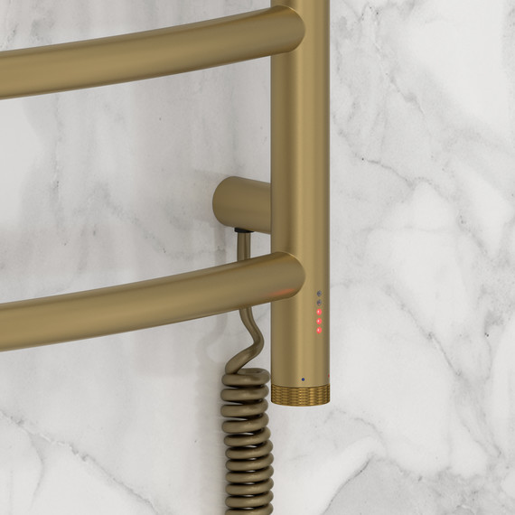 Полотенцесушитель электрический Сунержа Галант 4.0 П8 500x1000 мм 32-0831-1050 R, золотой шёлк - фото 3