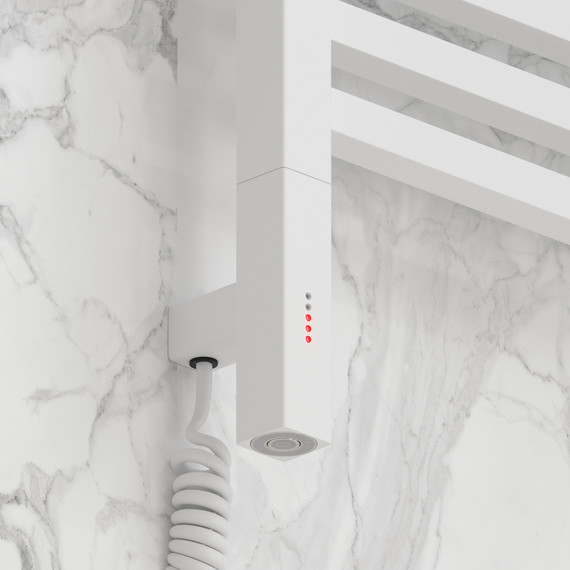 Полотенцесушитель электрический Сунержа Модус 3.1 П15 400x920 мм 30-5900-8040 L, белый матовый - фото 3