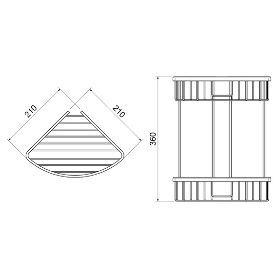 Полочка Timo Saona 13082/17, цвет золото матовое - фото 5