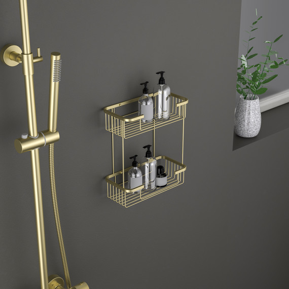 Полочка Timo Saona 13083/17, цвет золото матовое - фото 2