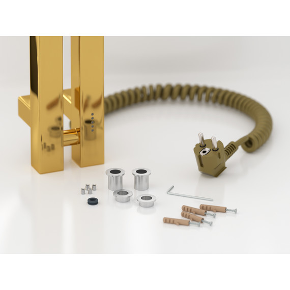 Полотенцесушитель электрический Сунержа Фьорд 4.0 П2 50x1200 мм 03-0855-1250 R, золото - фото 4