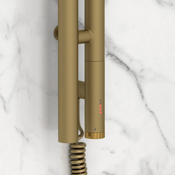 Полотенцесушитель электрический Сунержа Нюанс 3.0 П2 100x1800 мм 032-5843-1853 R, золото матовое - фото 3