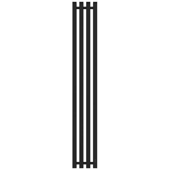 Полотенцесушитель электрический Сунержа Сатерленд 4.0 П4 150x1200 мм 31-0853-1215 R, чёрный матовый - фото 2