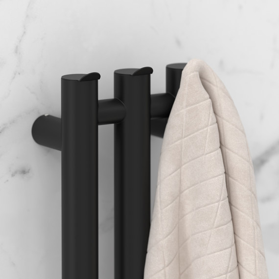 Полотенцесушитель электрический Сунержа Терция 4.0 П3 100x1200 мм 31-0884-1206 L, чёрный матовый - фото 3