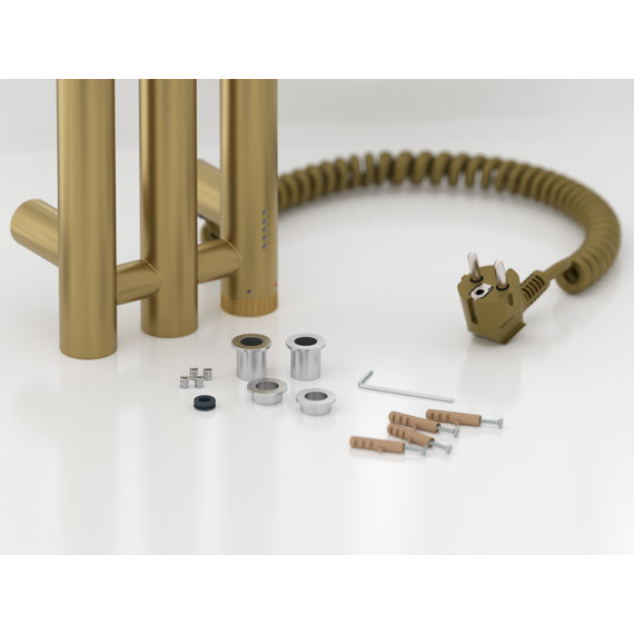 Полотенцесушитель электрический Сунержа Терция 4.0 П3 100x1500 мм 32-0883-1506 R, золотой шёлк - фото 4