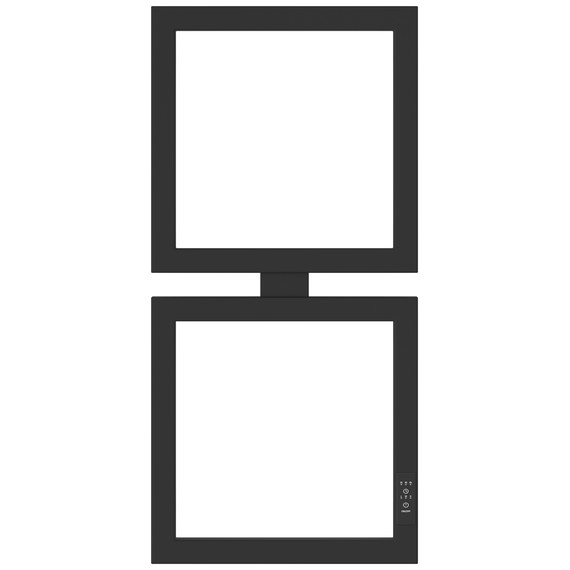 Полотенцесушитель электрический Сунержа Этюд П4 300x690 мм 31-0845-6030 R, чёрный матовый - фото 2