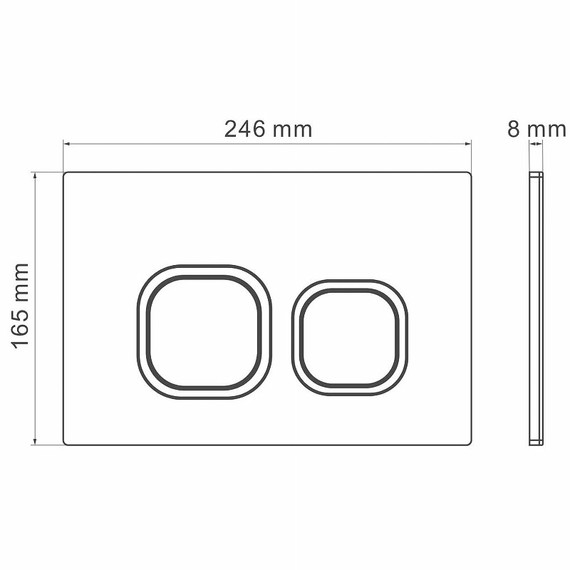 Кнопка смыва Grossman Cosmo 700.K31.02.000.000, белый глянец - фото 5