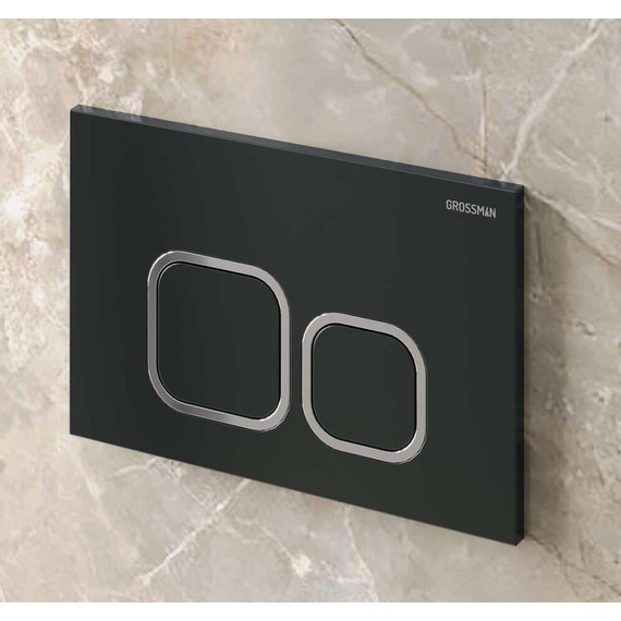 Кнопка смыва Grossman Cosmo 700.K31.02.210.210, чёрный матовый - фото 3