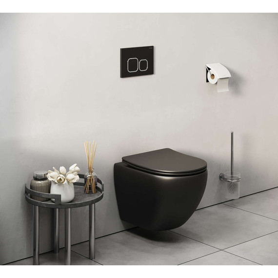 Кнопка смыва Grossman Cosmo 700.K31.02.210.210, чёрный матовый - фото 4