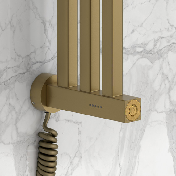 Полотенцесушитель электрический Сунержа Хорда 4.0 П3 50x650 мм 32-0834-0600, золотой шёлк - фото 3