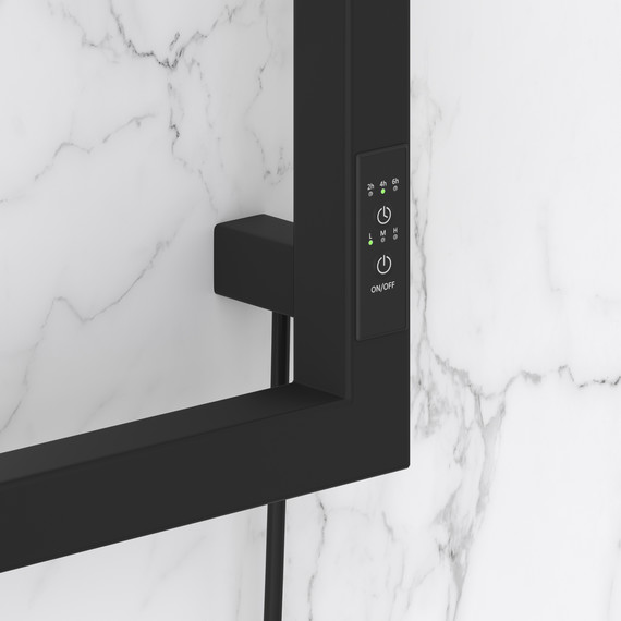 Полотенцесушитель электрический Сунержа Этюд П6 300x1050 мм 31-0847-1050 R, чёрный матовый - фото 3