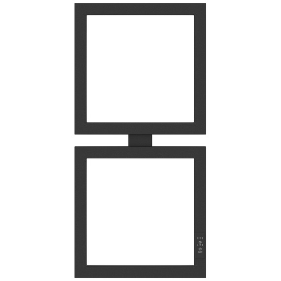 Полотенцесушитель электрический Сунержа Этюд П4 300x690 мм 15-0845-6030 R, тёмный титан муар - фото 2
