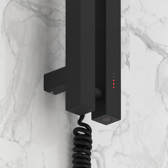 Полотенцесушитель электрический Сунержа Фьорд 4.0 П2 50x1200 мм 15-0855-1250 R, тёмный титан муар - фото 3