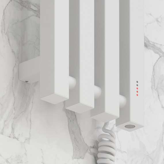 Полотенцесушитель электрический Сунержа Сатерленд 4.0 П4 150x1200 мм 30-0853-1215 R, белый матовый - фото 3