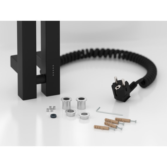 Полотенцесушитель электрический Сунержа Фьорд 4.0 П2 50x1200 мм 31-0855-1250 R, чёрный матовый - фото 4