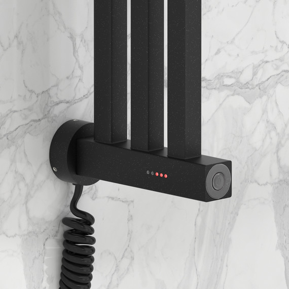 Полотенцесушитель электрический Сунержа Хорда 4.0 П3 50x650 мм 15-0834-0600, тёмный титан муар - фото 3