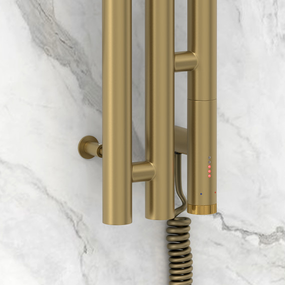 Полотенцесушитель электрический Сунержа Терция 3.0 П3 100x1500 мм 32-5845-1511 R, золотой шёлк - фото 3