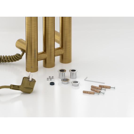 Полотенцесушитель электрический Сунержа Терция 4.0 П3 100x1500 мм 051-0884-1506 L, состаренная латунь - фото 4