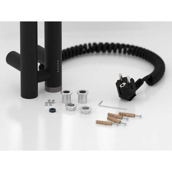 Полотенцесушитель электрический Сунержа Нюанс 4.0 П2 50x1200 мм 15-0881-1253 R, тёмный титан муар - фото 4