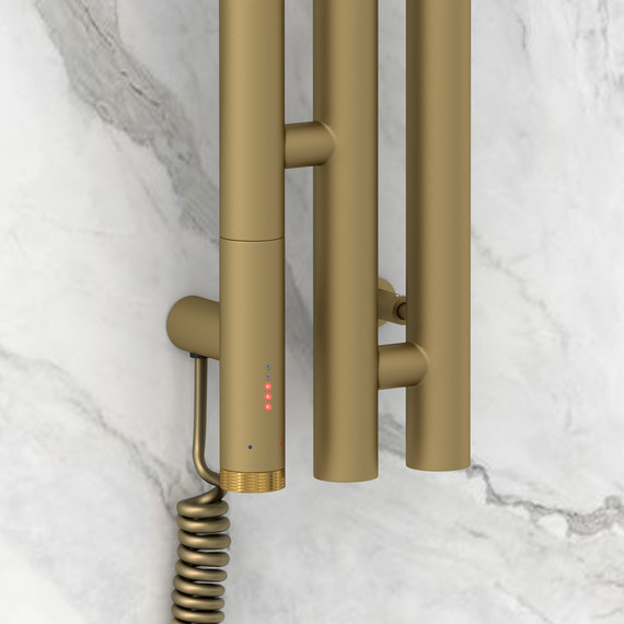 Полотенцесушитель электрический Сунержа Терция 3.0 П3 100x1500 мм 032-5844-1511 L, золото матовое - фото 3