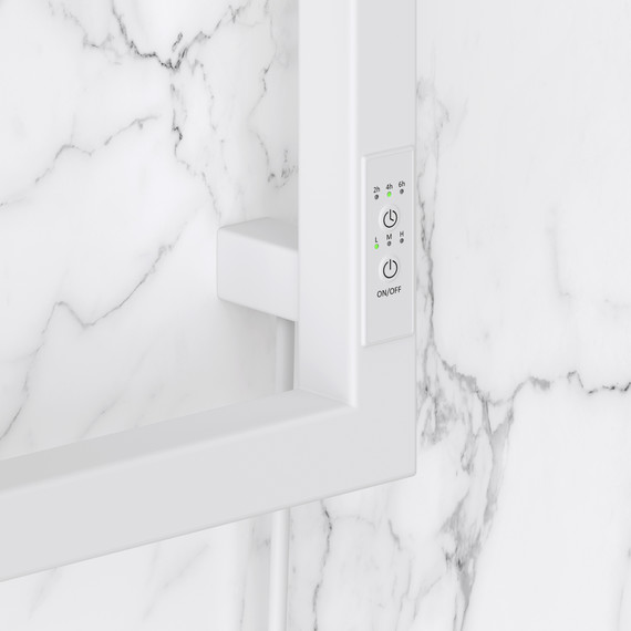 Полотенцесушитель электрический Сунержа Этюд П4 300x690 мм 30-0845-6030 R, белый матовый - фото 3