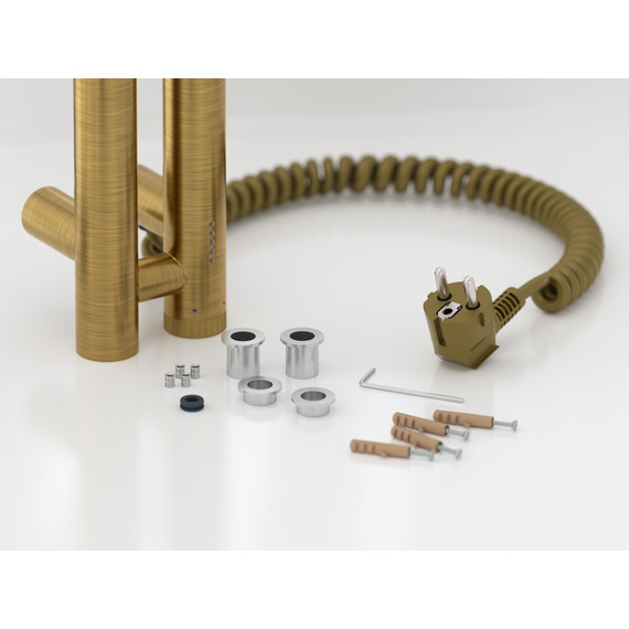 Полотенцесушитель электрический Сунержа Нюанс 4.0 П2 50x1500 мм 051-0881-1553 R, состаренная латунь - фото 4