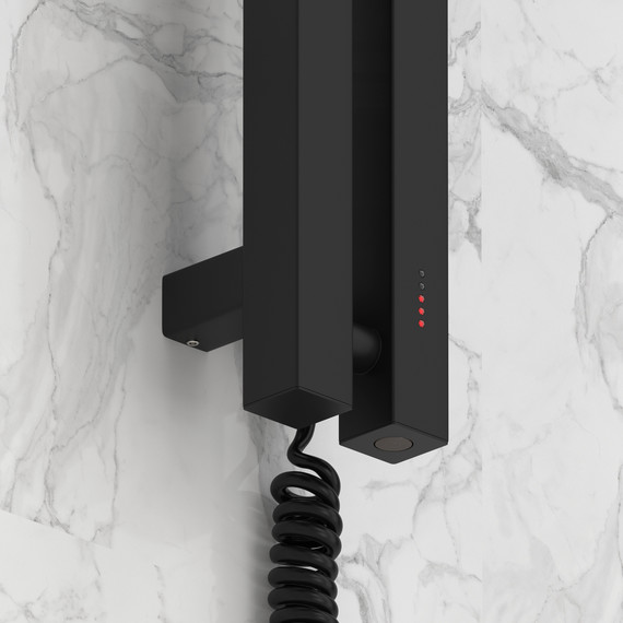 Полотенцесушитель электрический Сунержа Фьорд 4.0 П2 50x1200 мм 31-0855-1250 R, чёрный матовый - фото 3