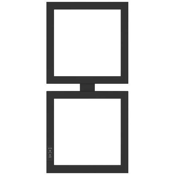 Полотенцесушитель электрический Сунержа Этюд П4 300x690 мм 31-0844-6030 L, чёрный матовый - фото 2
