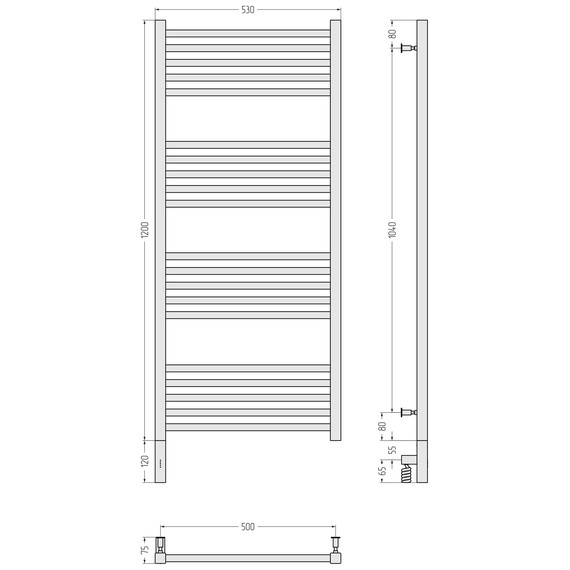Полотенцесушитель электрический Сунержа Модус 3.0 П20 500x1320 мм 32-5700-1250 L, золотой шёлк - фото 4