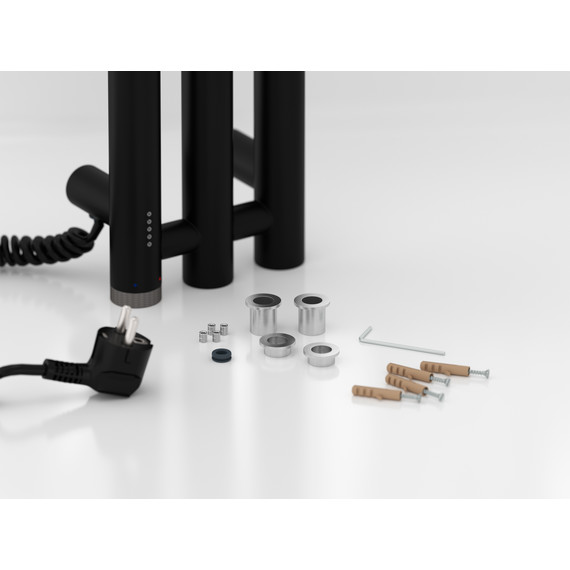 Полотенцесушитель электрический Сунержа Терция 4.0 П3 100x1500 мм 31-0884-1506 L, чёрный матовый - фото 4