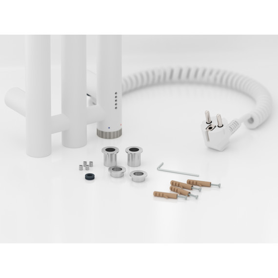 Полотенцесушитель электрический Сунержа Терция 4.0 П3 100x1200 мм 30-0883-1206 R, белый матовый - фото 4