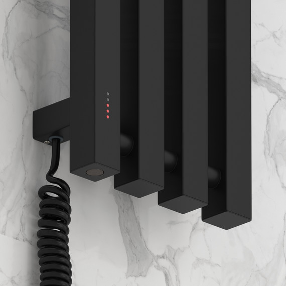 Полотенцесушитель электрический Сунержа Сатерленд 4.0 П4 150x1200 мм 31-0854-1215 L, чёрный матовый - фото 3