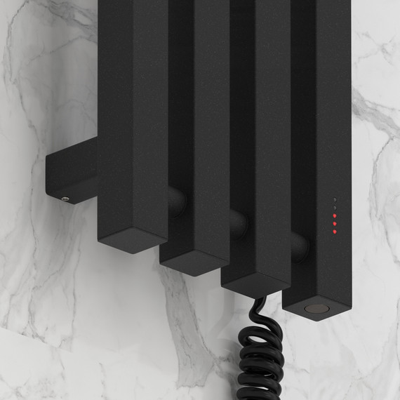 Полотенцесушитель электрический Сунержа Сатерленд 4.0 П4 150x1200 мм 15-0853-1215 R, тёмный титан муар - фото 3