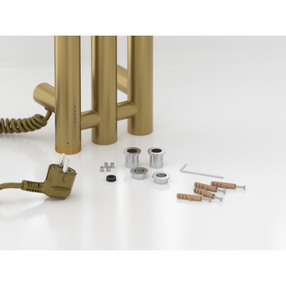 Полотенцесушитель электрический Сунержа Терция 4.0 П3 100x1500 мм 32-0884-1506 L, золотой шёлк - фото 4