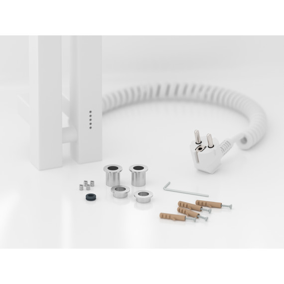 Полотенцесушитель электрический Сунержа Фьорд 4.0 П2 50x1200 мм 30-0855-1250 R, белый матовый - фото 4