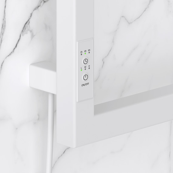 Полотенцесушитель электрический Сунержа Этюд П6 300x1050 мм 30-0844-1030 L, белый матовый - фото 3