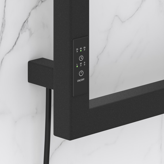 Полотенцесушитель электрический Сунержа Этюд П6 300x1050 мм 15-0846-1050 L, тёмный титан муар - фото 3