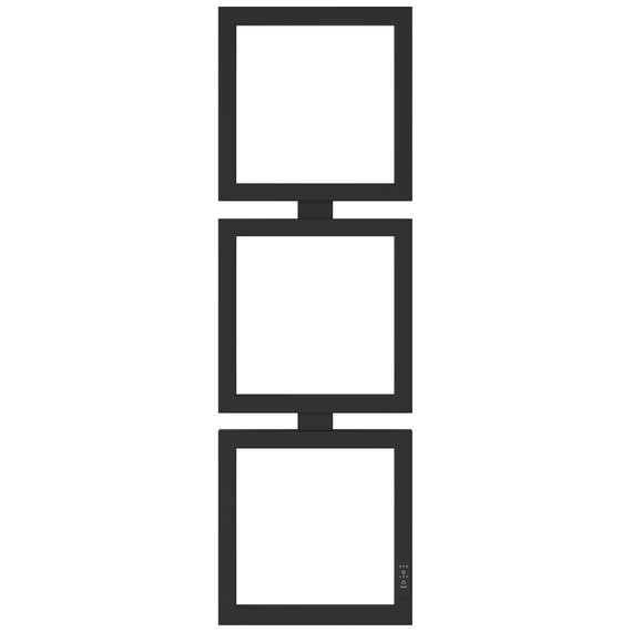 Полотенцесушитель электрический Сунержа Этюд П6 300x1050 мм 31-0845-1030 R, чёрный матовый - фото 2