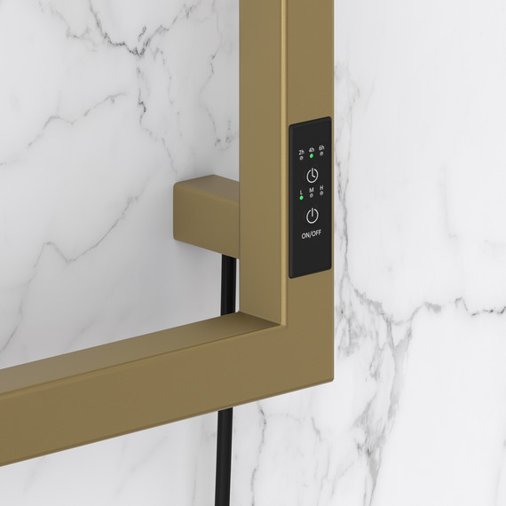 Полотенцесушитель электрический Сунержа Этюд П6 300x1050 мм 32-0847-1050 R, золотой шёлк - фото 3