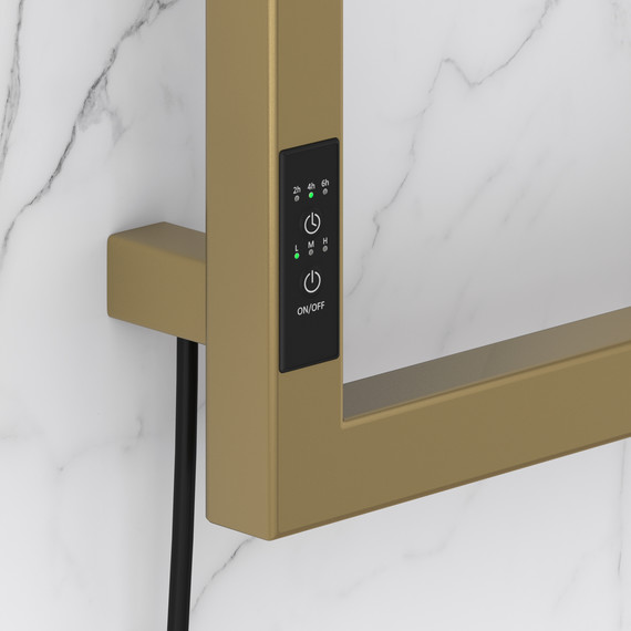 Полотенцесушитель электрический Сунержа Этюд П6 300x1050 мм 32-0844-1030 L, золотой шёлк - фото 3