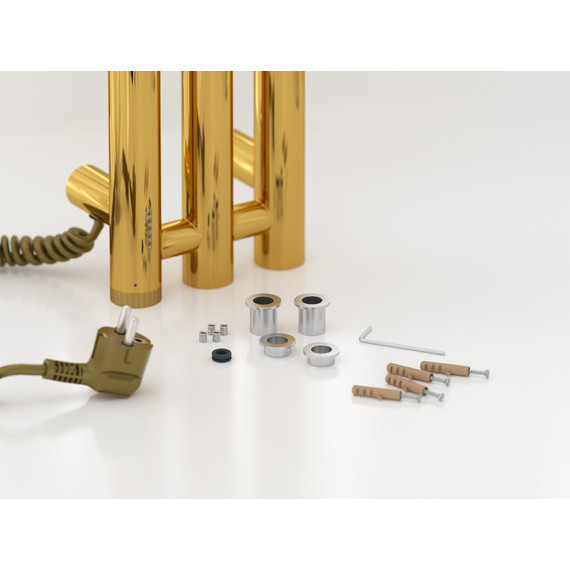 Полотенцесушитель электрический Сунержа Терция 4.0 П3 100x1200 мм 03-0884-1206 L, золото - фото 4